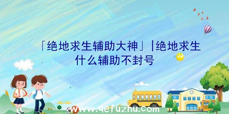 「绝地求生辅助大神」|绝地求生什么辅助不封号